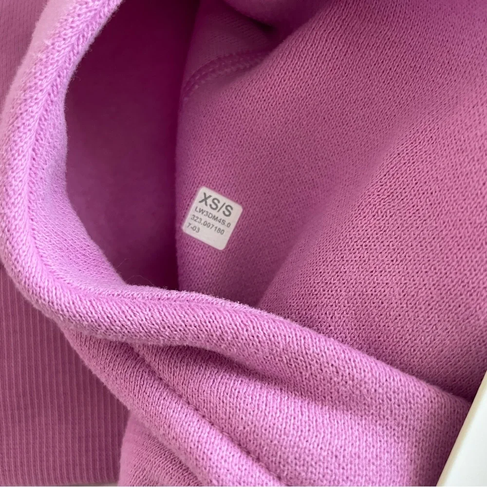 NWT Lululemon Scuba Oversized Half Zip Hoodie Dahlia Mauve Size XS/S - Picture 7 of 12